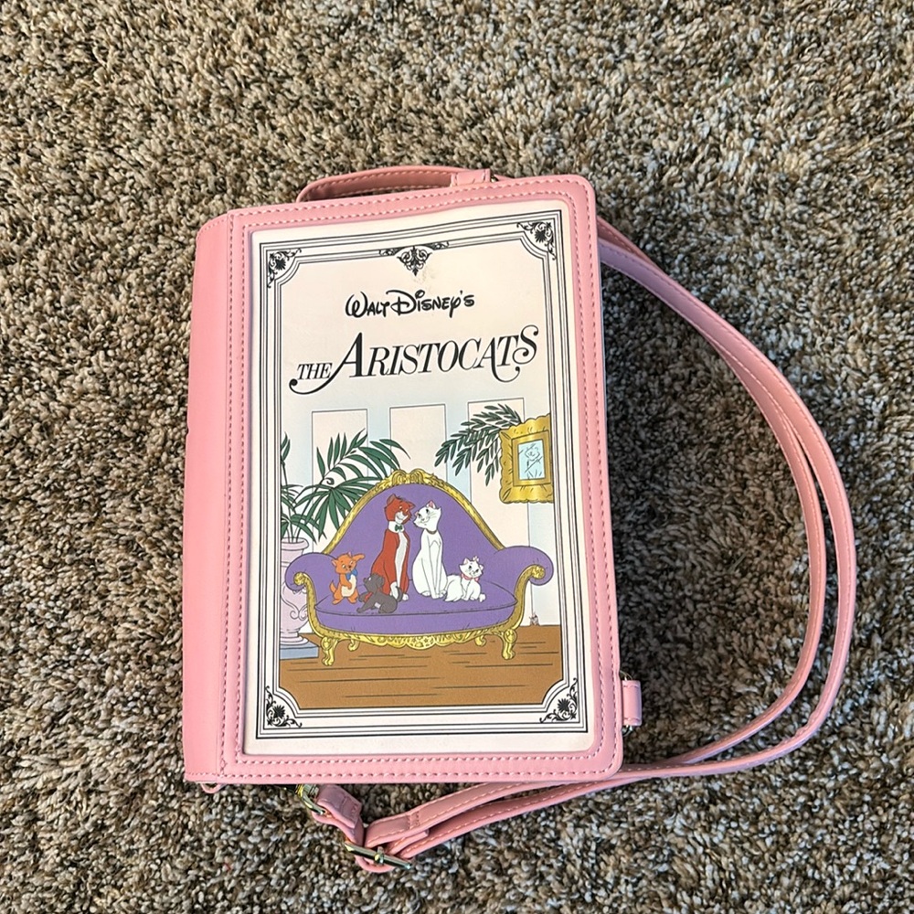 Loungefly Pink Aristocats Book Bag
